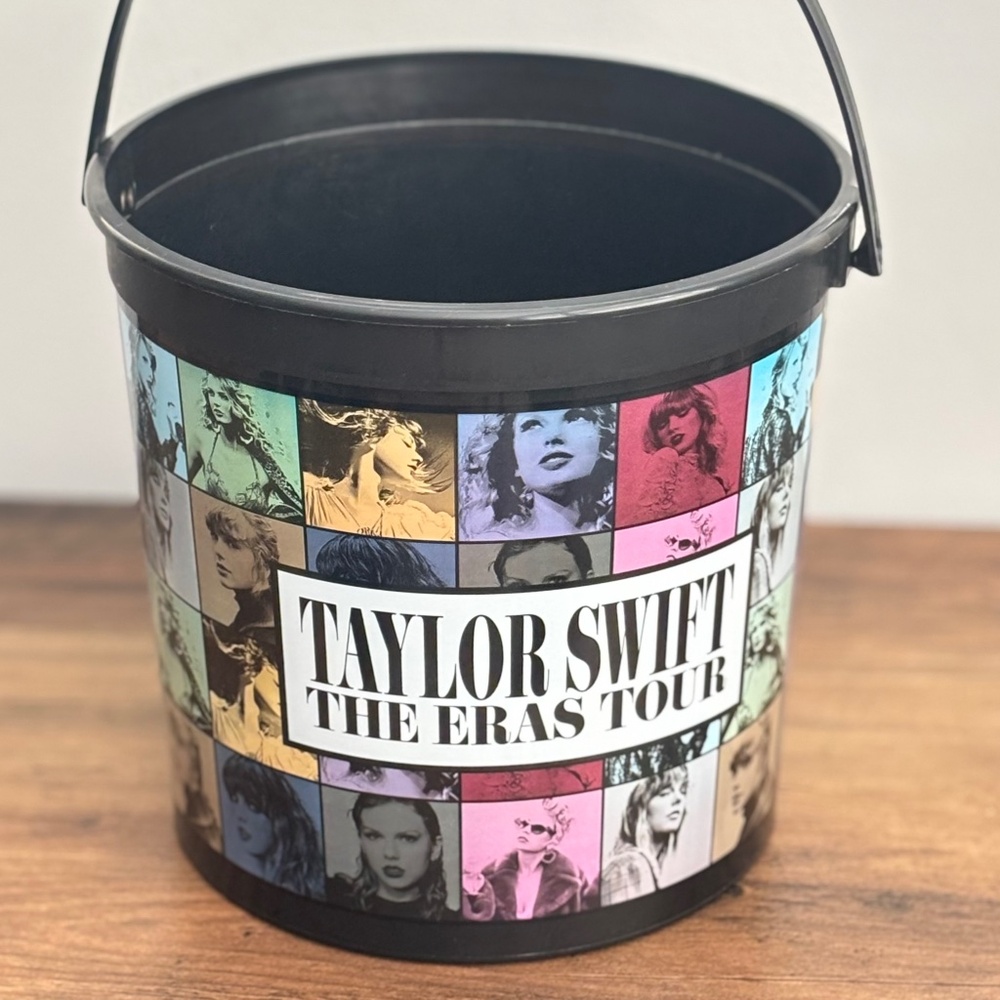 TAYLOR SWIFT The Eras Tour Movie AMC Collectible Large Popcorn Bucket w/ handle